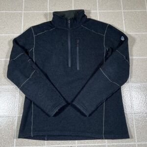 Kuhl Interceptr 1/4 Zip Fleece Sweater Men's Large Pullover Outdoor Hiking Blue